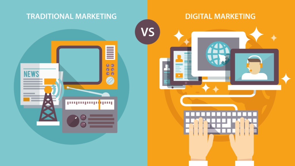 Traditional marketing and Digital marketing